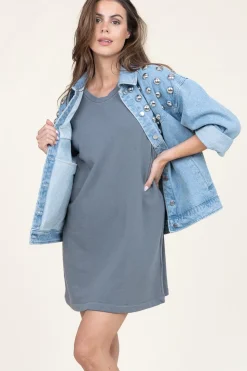 Fashion American Vintage Soft Sweater Dress Hapylife | Grey... | | Little Soho