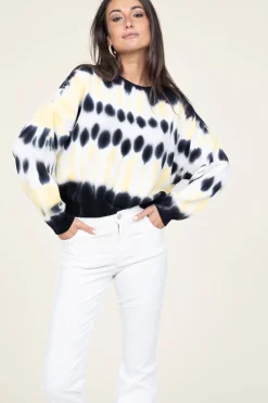 Best ba&sh Soft Tie-Dye Sweater Tutti | Yellow... | | Little Soho