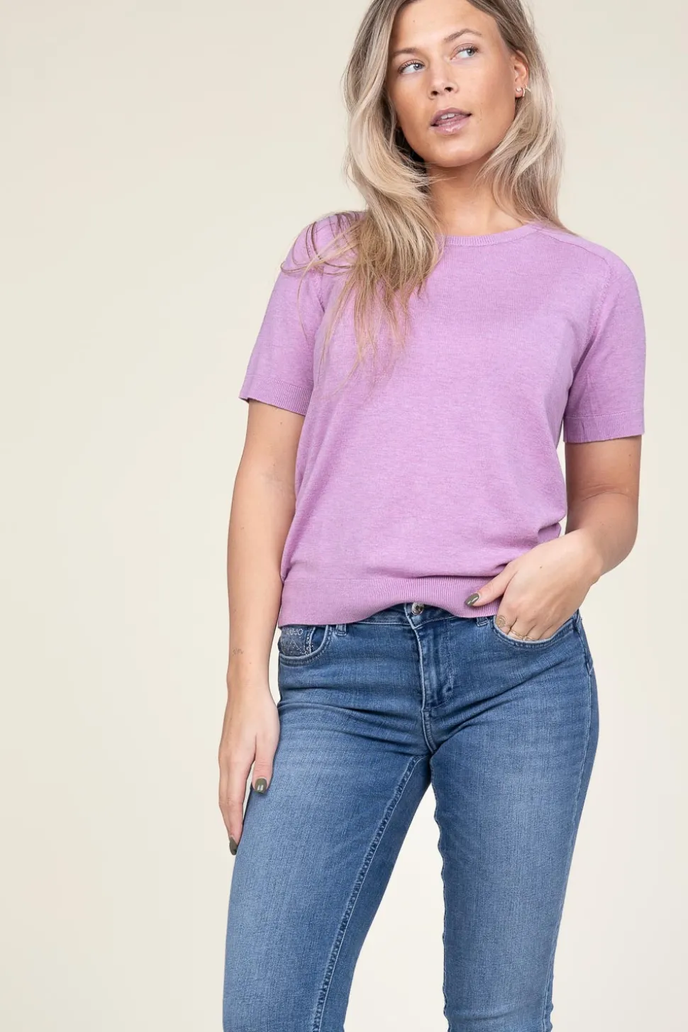 Hot CC Heart Soft Viscose Top Ella | Dusty Pink... | | Little Soho