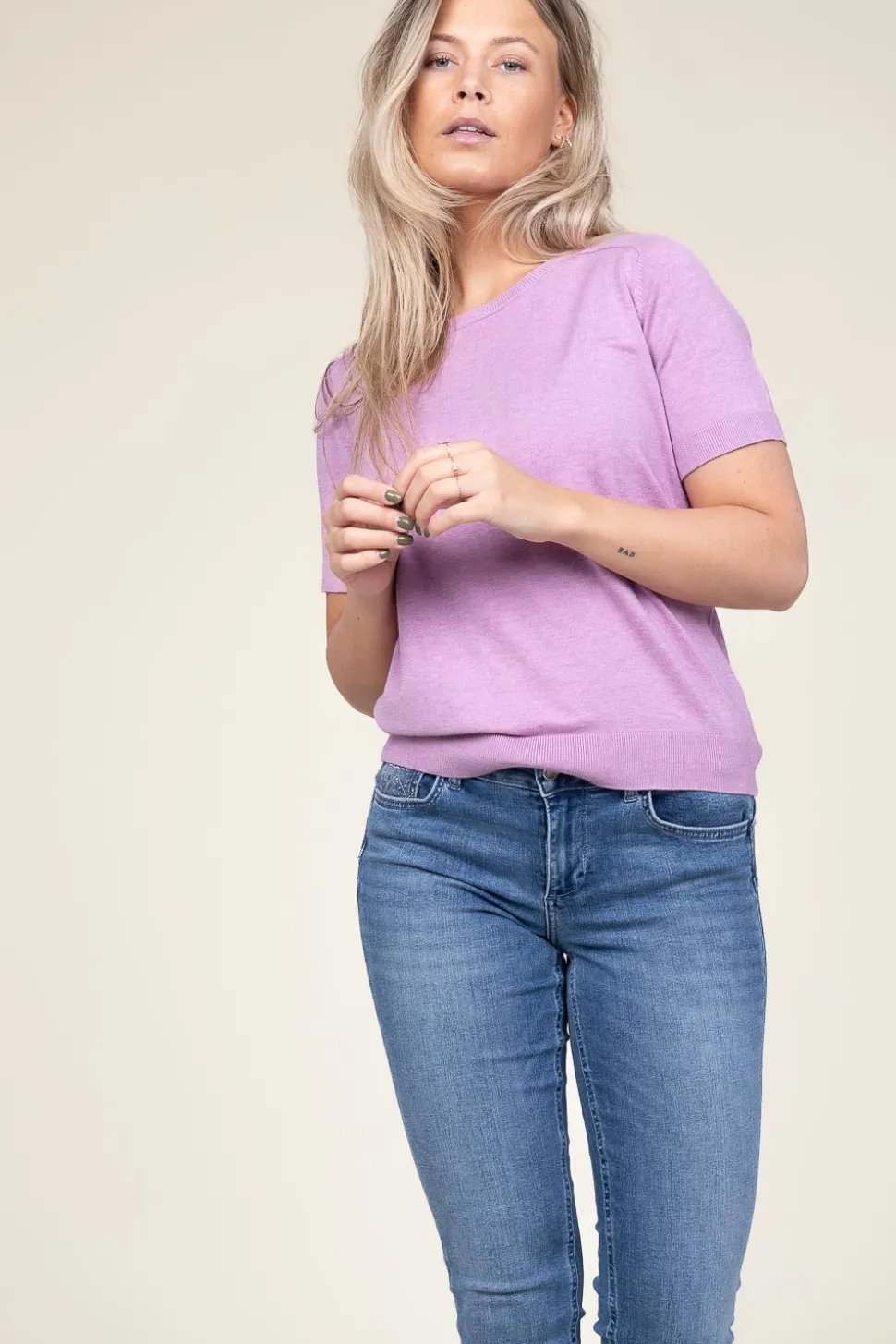 Hot CC Heart Soft Viscose Top Ella | Dusty Pink... | | Little Soho