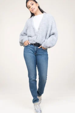 Sale American Vintage Soft Wool Mix Cardigan Zolly | Grey... | | Little Soho