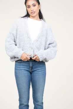 Sale American Vintage Soft Wool Mix Cardigan Zolly | Grey... | | Little Soho