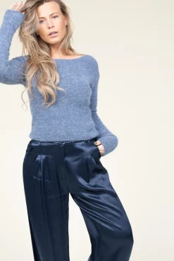 Outlet American Vintage Soft Wool Mix Sweater East | Blue... | | Little Soho