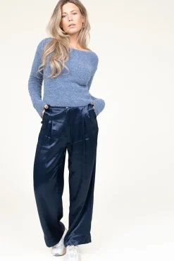 Outlet American Vintage Soft Wool Mix Sweater East | Blue... | | Little Soho