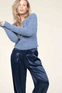 Outlet American Vintage Soft Wool Mix Sweater East | Blue... | | Little Soho