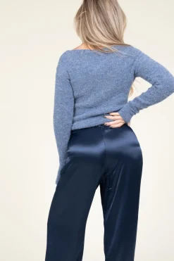 Outlet American Vintage Soft Wool Mix Sweater East | Blue... | | Little Soho