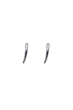 Online Bandhu Stainless Steel Earrings In Ear | Silver... | | Little Soho