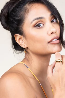 Hot Bandhu Stainless Steel Gold Plated Earrings Melt | Gold... | | Little Soho