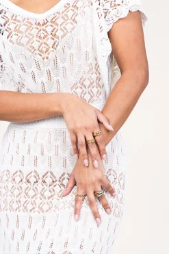 Sale Bandhu Stainless Steel Gold Plated Ring Melt | Gold... | | Little Soho