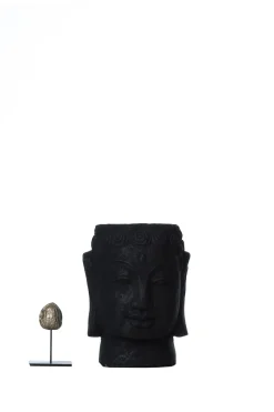 Outlet Little Soho Living Stone Buddha Pot Dolan | Black... | | Little Soho