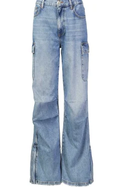 Clearance Liu Jo Straight Leg Cargo Jeans Mo | Blue... | | Little Soho