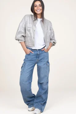 Clearance Liu Jo Straight Leg Cargo Jeans Mo | Blue... | | Little Soho