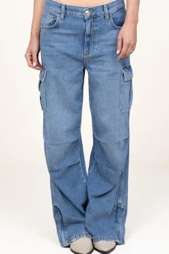 Clearance Liu Jo Straight Leg Cargo Jeans Mo | Blue... | | Little Soho