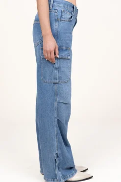 Clearance Liu Jo Straight Leg Cargo Jeans Mo | Blue... | | Little Soho