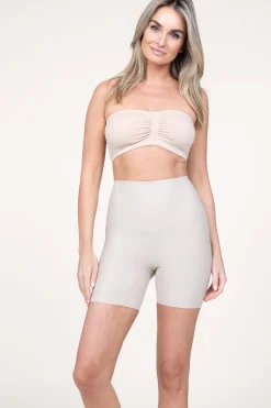 Store CC Heart Stretch Biker Short Anne | Nude... | | Little Soho