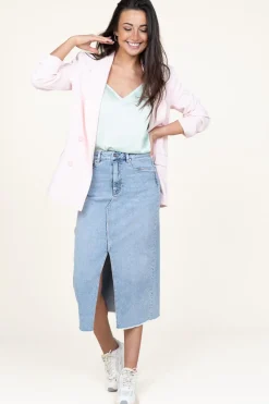 Online Dante 6 Stretch Denim Skirt Pasque | Blue... | | Little Soho