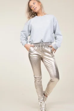 Hot Ibana Stretch Leather Metallic Pants Colette | Light Gold... | | Little Soho