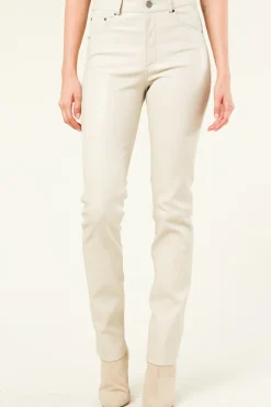 Best Sale STUDIO AR Stretch Leather Pants Amary | Natural... | | Little Soho