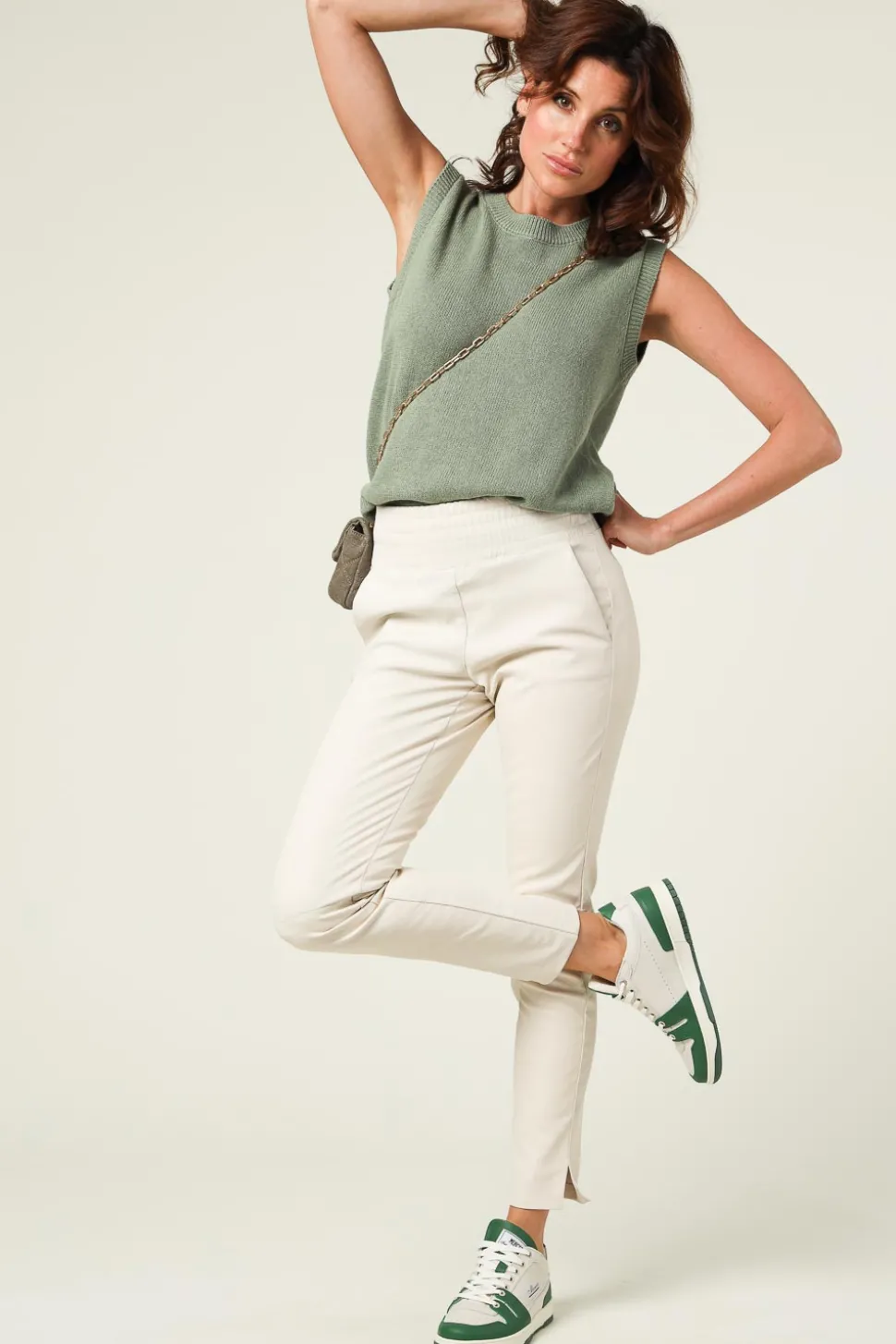 Clearance Ibana Stretch Leather Pants Colette | White... | | Little Soho