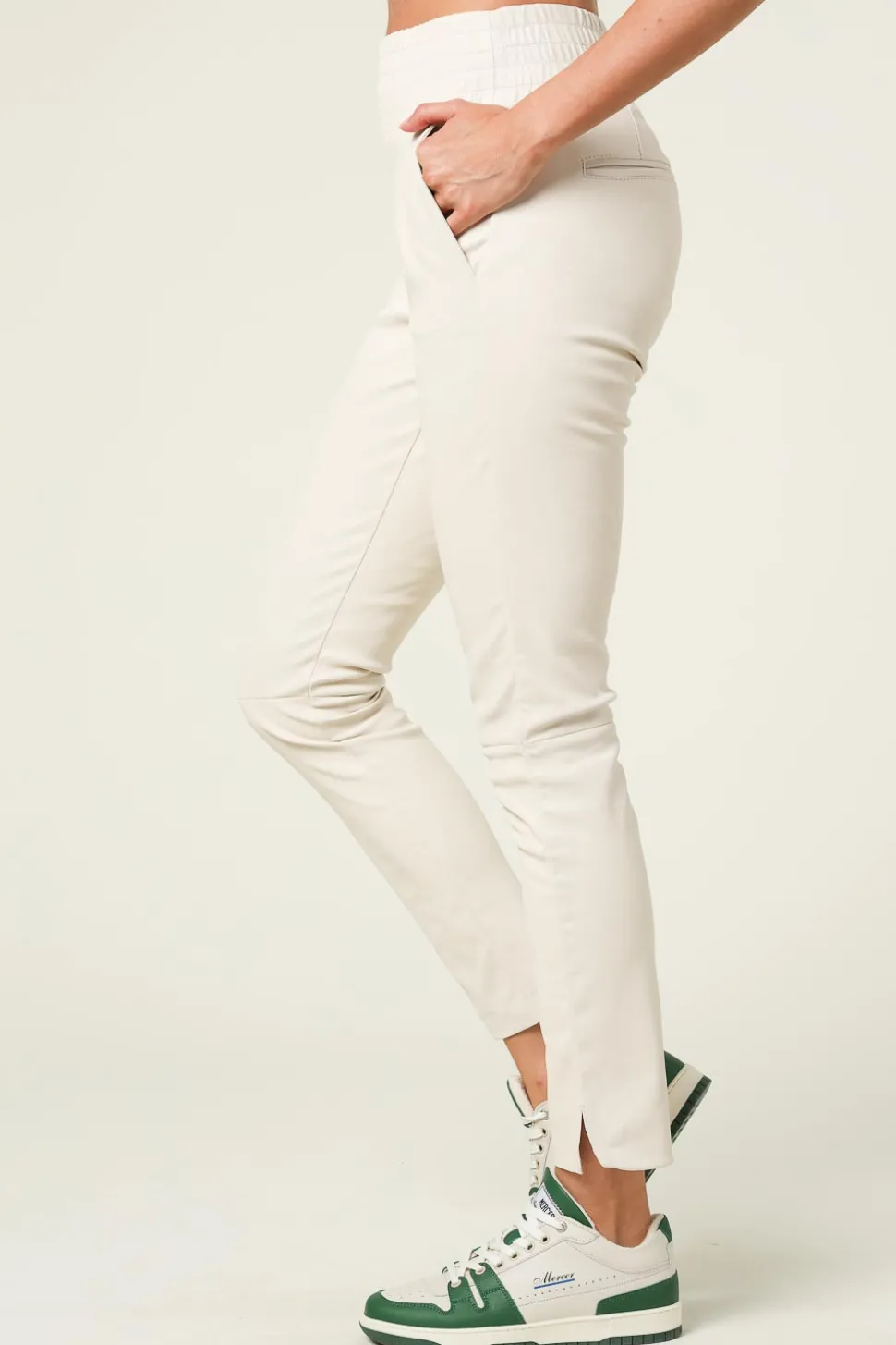 Clearance Ibana Stretch Leather Pants Colette | White... | | Little Soho