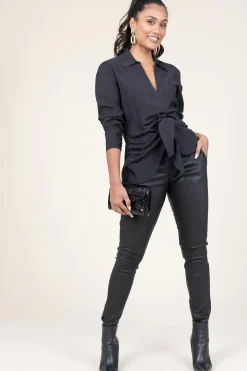 Clearance Ibana Stretch Leather Pants Colette | Black... | | Little Soho