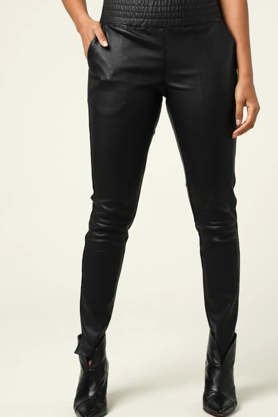 Clearance Ibana Stretch Leather Pants Colette | Black... | | Little Soho