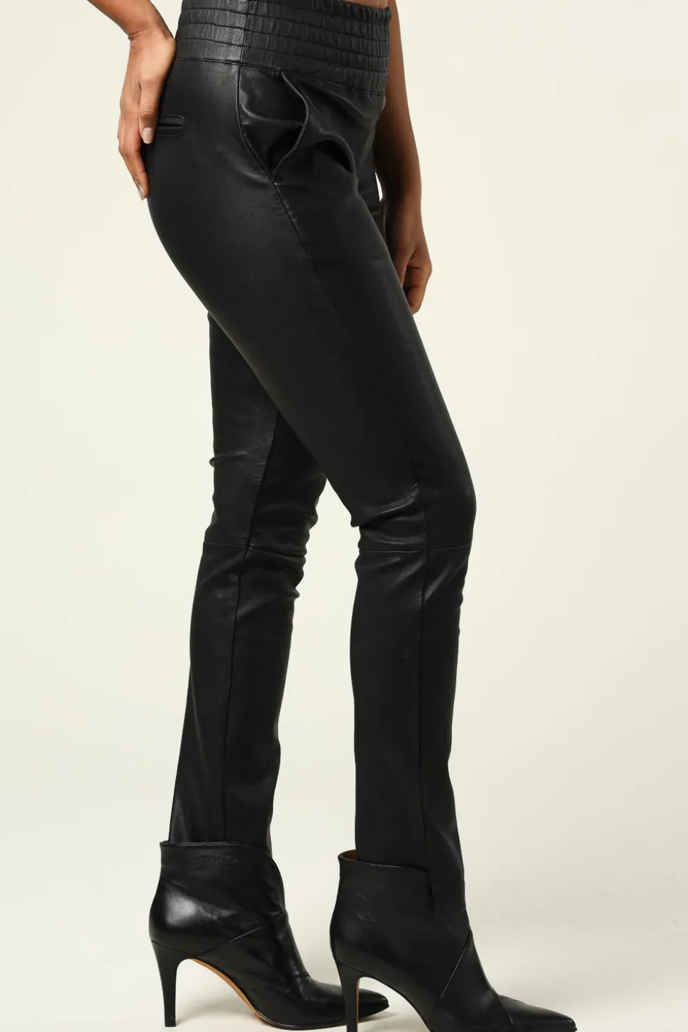 Clearance Ibana Stretch Leather Pants Colette | Black... | | Little Soho