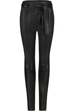 Cheap Ibana Stretch Leather Paperbag Paula | Black... | | Little Soho