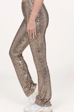 New Patrizia Pepe Stretch Pants With Sequins Ella | Gold... | | Little Soho