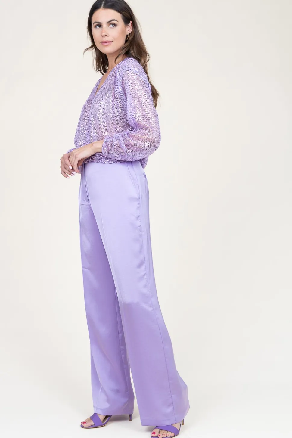 Cheap Dante 6 Stretch Satin Trousers Cheers | Purple... | | Little Soho