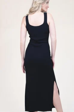 Online Second Female Stretch Tricot Maxi Dress Como | Black... | | Little Soho