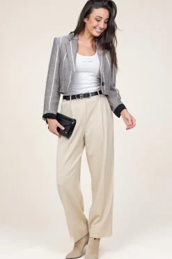 Fashion ba&sh Stretch Trousers Gona | Natural... | | Little Soho