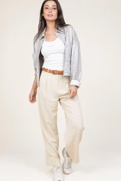 Fashion ba&sh Stretch Trousers Gona | Natural... | | Little Soho