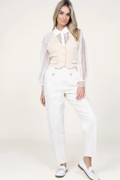 Flash Sale ba&sh Stretch Waistcoat Good | Natural... | | Little Soho