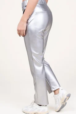 Sale D-ETOILES CASIOPE Stretchy Metallic Pants Great | Silver... | | Little Soho