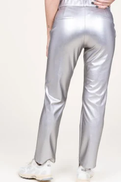 Sale D-ETOILES CASIOPE Stretchy Metallic Pants Great | Silver... | | Little Soho