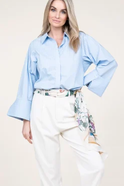 Clearance Aaiko Striped Blouse Elda | Blue... | | Little Soho