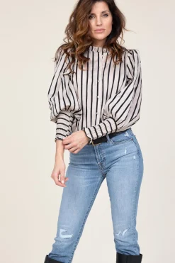Best Co'Couture Striped Blouse Sadie | Natural... | | Little Soho