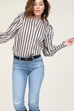 Best Co'Couture Striped Blouse Sadie | Natural... | | Little Soho