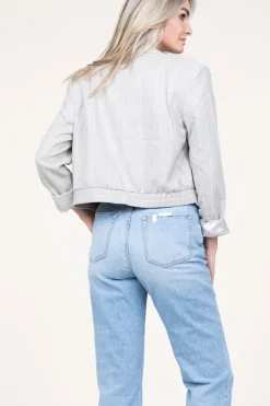 Best Sale Aaiko Striped Cropped Blazer Mille | Grey... | | Little Soho