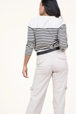 Best ba&sh Striped Top Palki | Natural... | | Little Soho