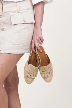 Cheap Toral Studded Slip-On Loafers Camille | Beige... | | Little Soho