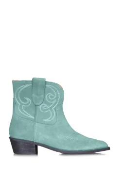 Best Sale Toral Suede Cowboy Boots Puja | Green... | | Little Soho