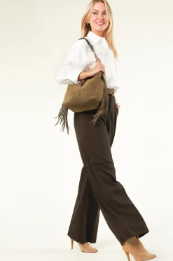 Cheap Vanessa Bruno Suede Fringe Bag Cleo Large | Green... | | Little Soho