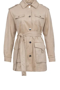 Sale Liu Jo Suede Safari Jacket Tonnara | Camel... | | Little Soho