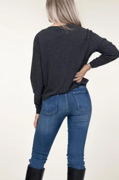 Hot American Vintage Super Soft Sweater Heather | Black... | | Little Soho