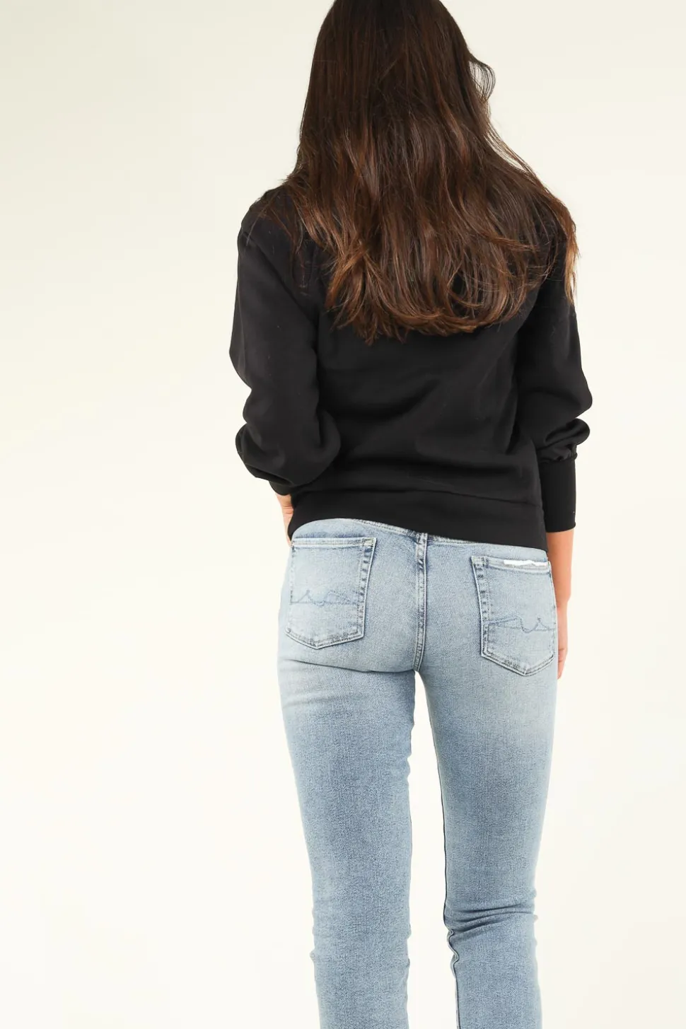 Shop Dante 6 Sweater With Balloon Sleeves Love Me | Black... | | Little Soho