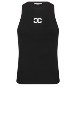Shop Co'Couture Tanktop With Logo Sahara | Black... | | Little Soho