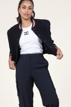 Shop Co'Couture Tanktop With Logo Sahara | White... | | Little Soho