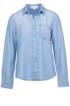 Sale Bella Dahl Tencel Blouse Tara | Blue... | | Little Soho